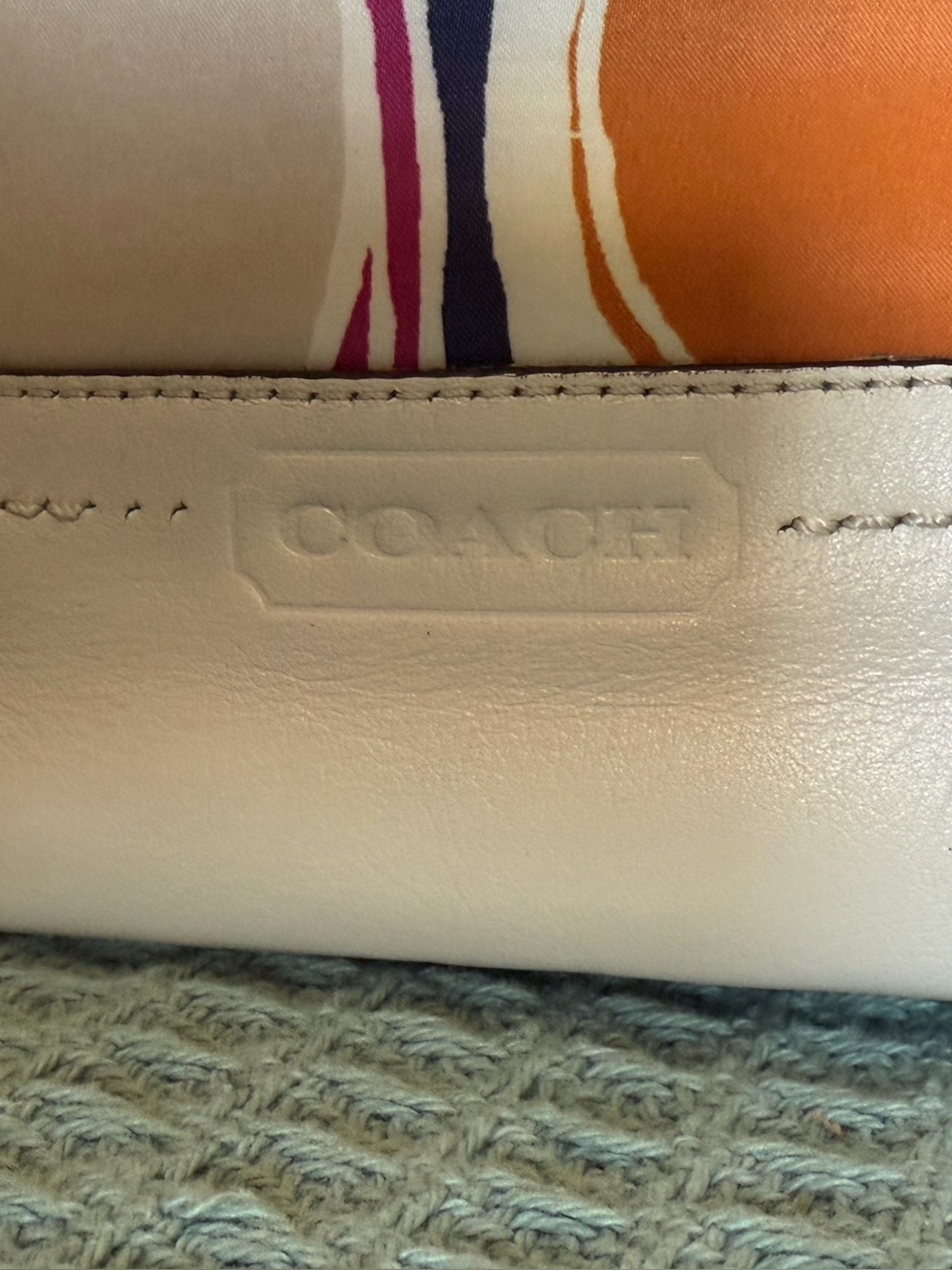 Coach Park Hand Drawn Scarf Print North South Tote View 4
